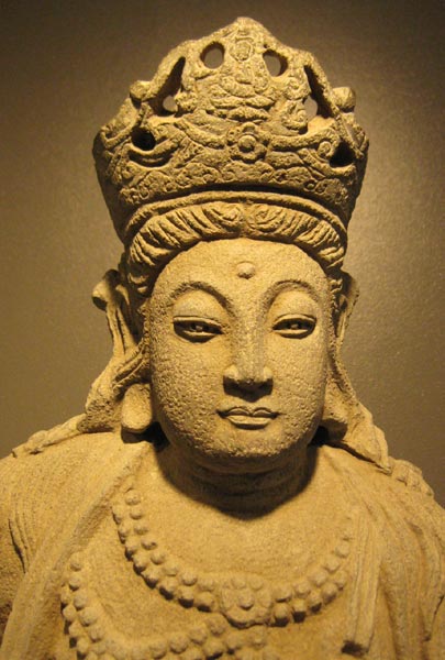 Ming Stone Sculpture of the Bodhisattva Guanyin
