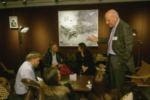 Networking with colleagues before the Functional Forum, New York City, December 2015