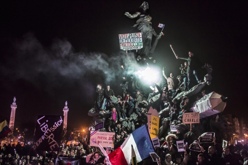 March Against Terrorism in Paris ©Corentin Fohlen France, 11 January 2015 Spot News, second prize singles