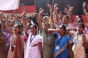 Grassroots leaders of the Women’s Federation in Mumbai’s slums