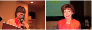left, Judy Rodgers, Founder IVOH, Roberta Baskin, President IVOH