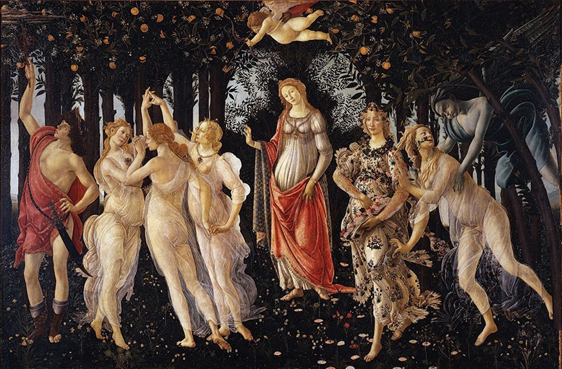 Botticelli, Primavera. To the Renaissance philosopher Marsilio Ficino, the entire world was a garden permeated by the divine powers of creation. It was humanity’s task to work together with nature’s creative energies to cultivate the world and bring the world to a higher level of fruition.