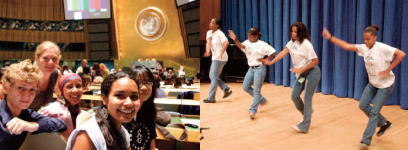 UN launches International Youth Year "Dialogue and Mutual Understanding" August 2010-2011; dance in commemoration of International Youth Day.