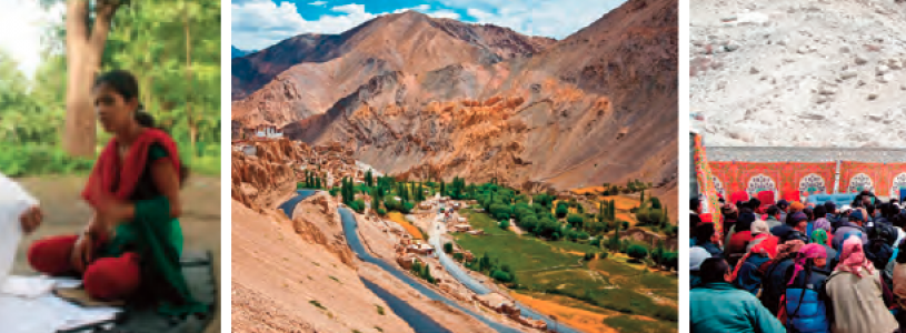 Women plan for financing with Snehal; Winds of change in Ladakh; Local action for change—a community consultation
