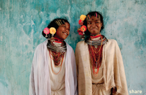Girls smiling