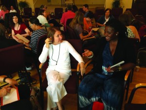 Judy Rodgers, president of ivoh’s board of trustees, with trustee Ozioma Egwuonwu at ivoh Summit, June 2015. photography | Kenny Irby for ivoh