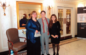 Kim (left) and Linda Spedding (center) of Women in Law International